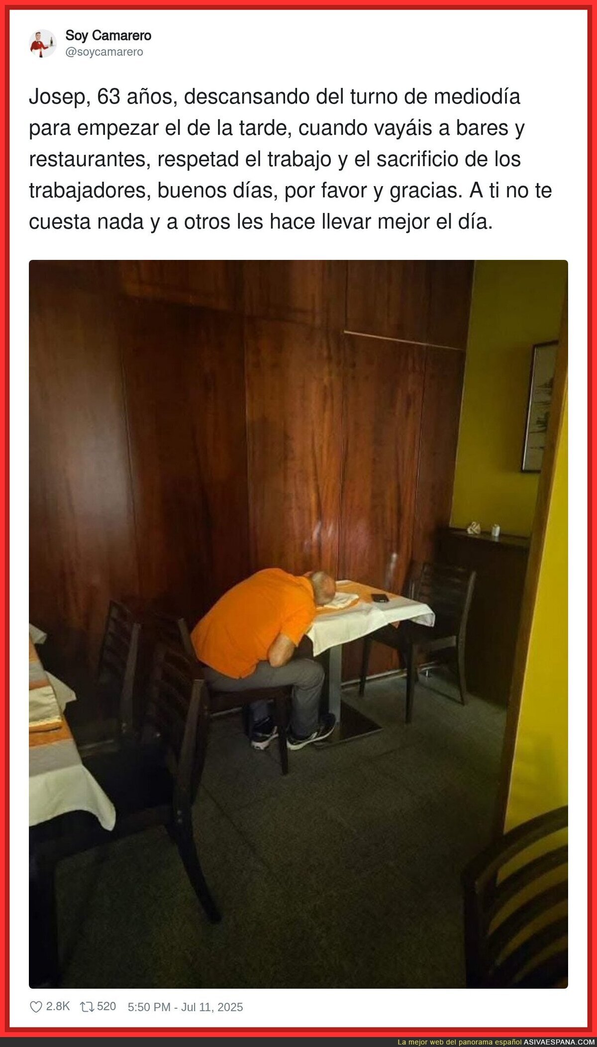 Hay que pensar siempre en los trabajadores