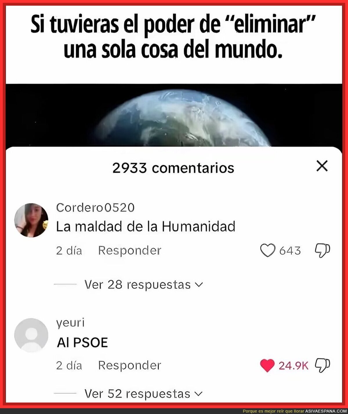 La prioridad de eliminar cosas