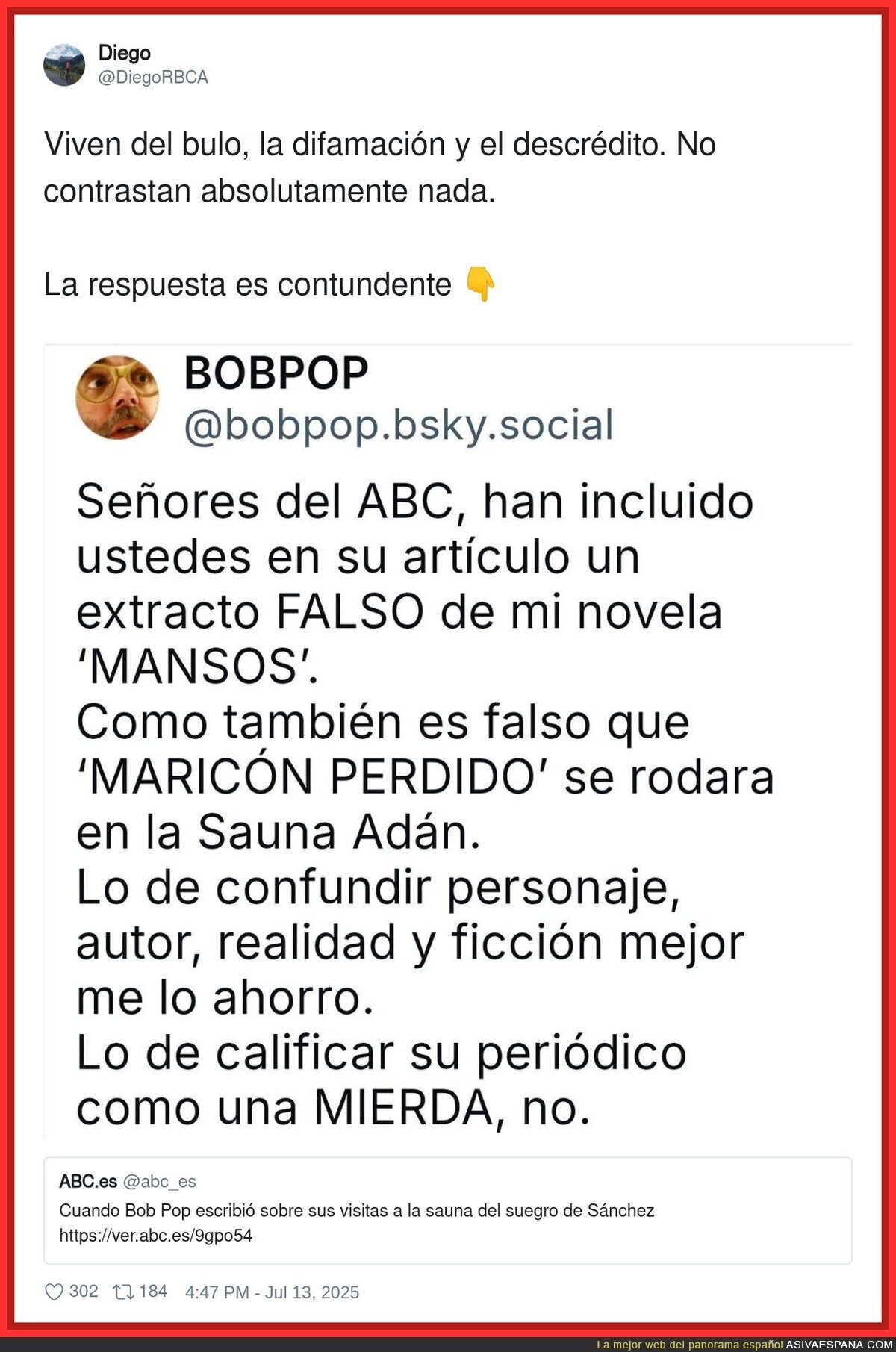 Así retrata Bop Pop al diario ABC