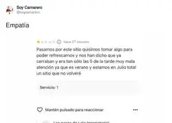 Hay que tener m&aacute;s empat&iacute;a con los trabajadores de la hosteler&iacute;a