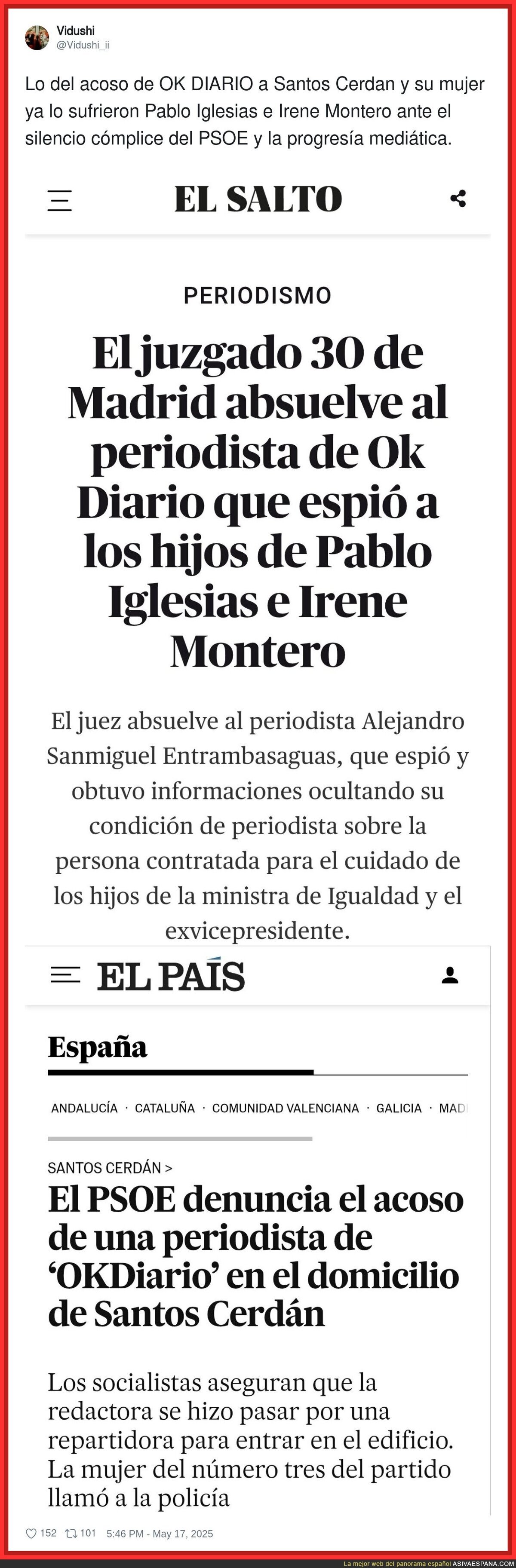 Lo que está viviendo Cerdán y su mujer me suena