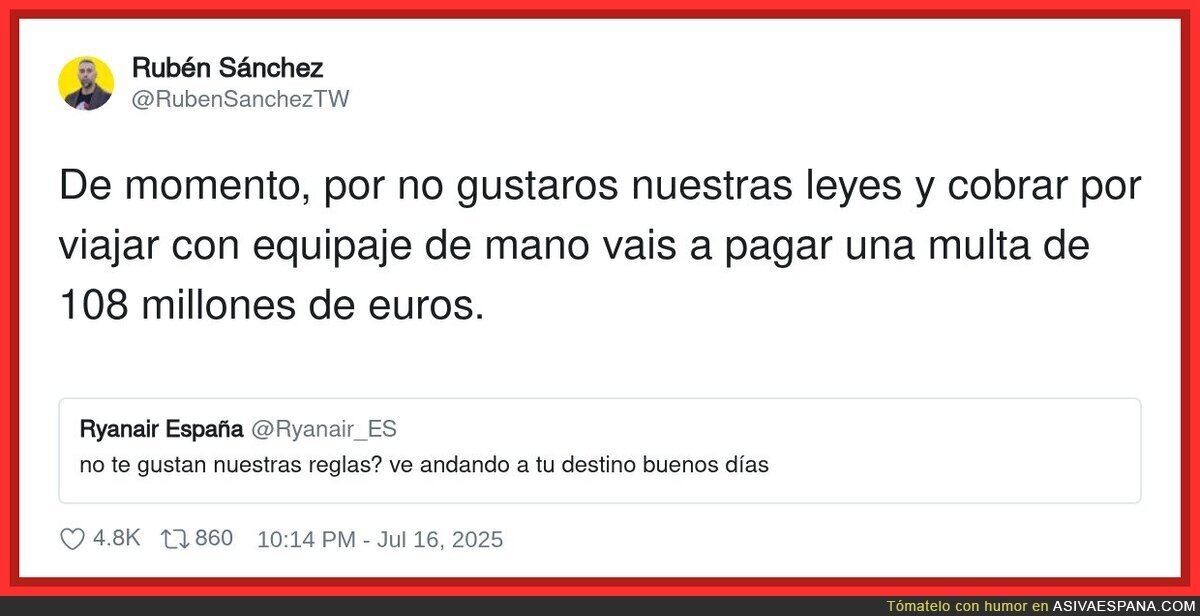 La gran multa a Ryanair por pasarse de listos