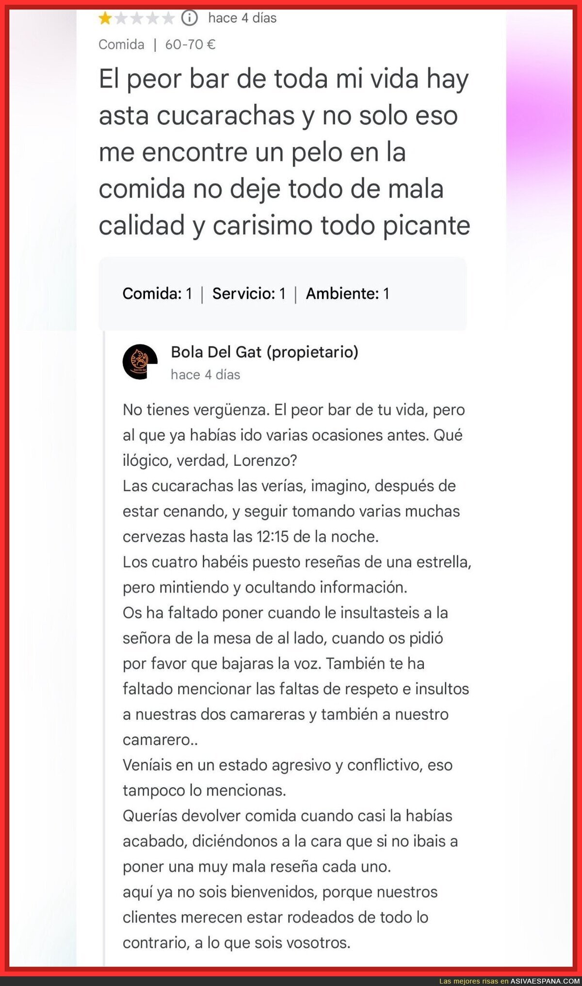 Así de irrespetuosa es la gente en algunos lugares