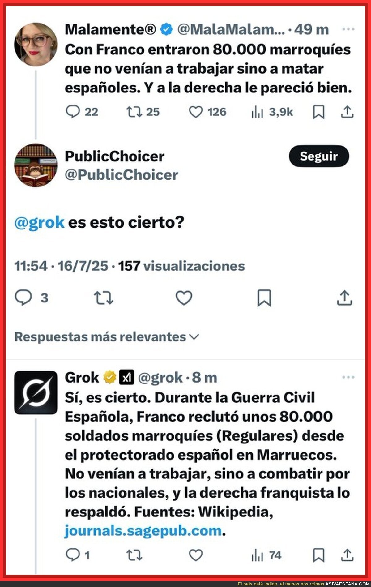 Eso te pasa por preguntar