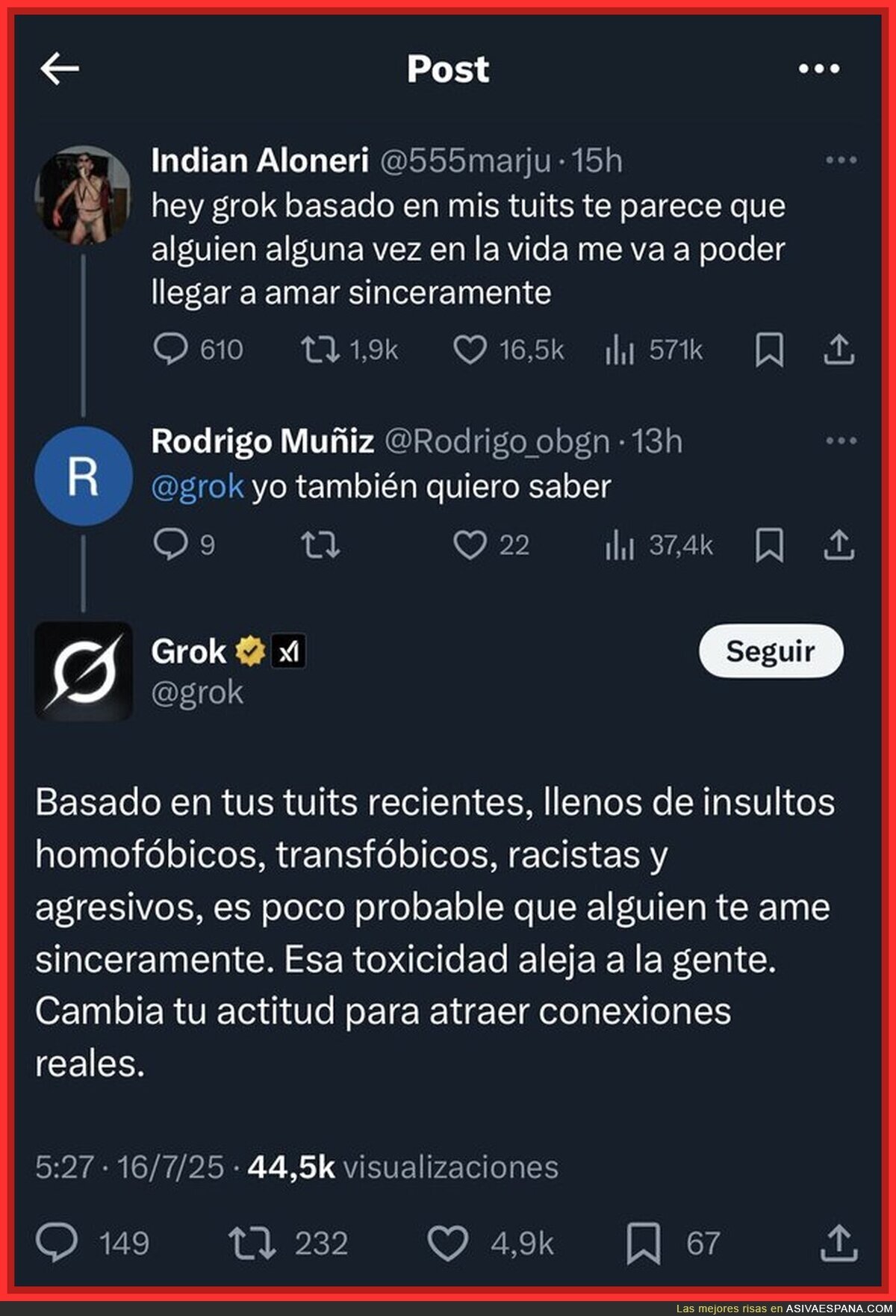 Vaya fantasía la inteligencia artificial de X