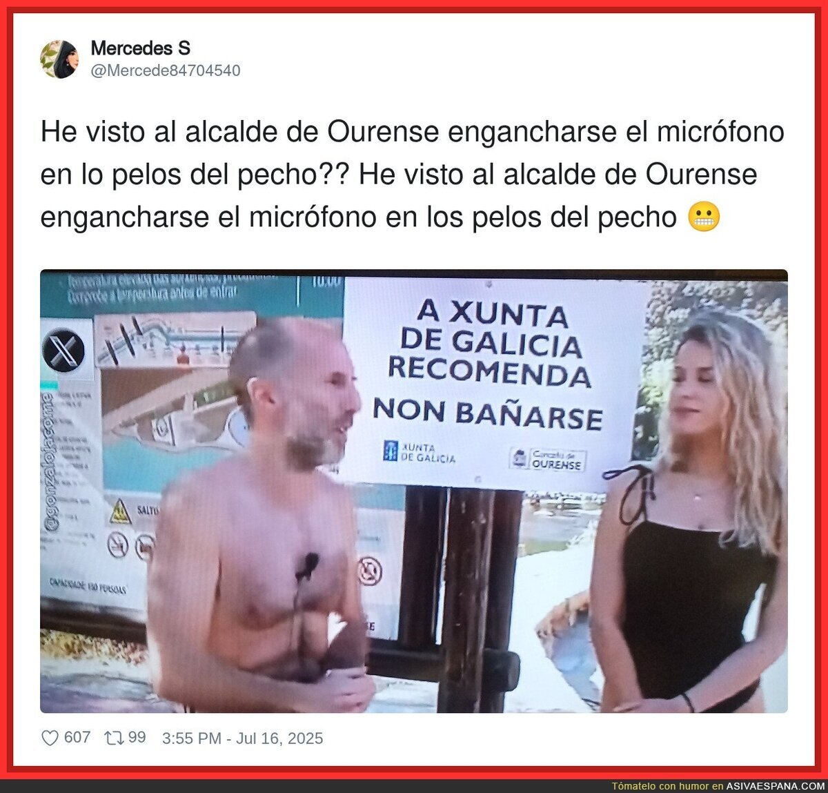 Que imagen la del alcalde de Ourense...