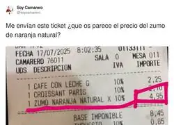 El zumo a precio de oro