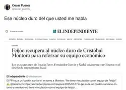 El n&uacute;cleo duro de Crist&oacute;bal Montoro para Feij&oacute;o ha salido rana