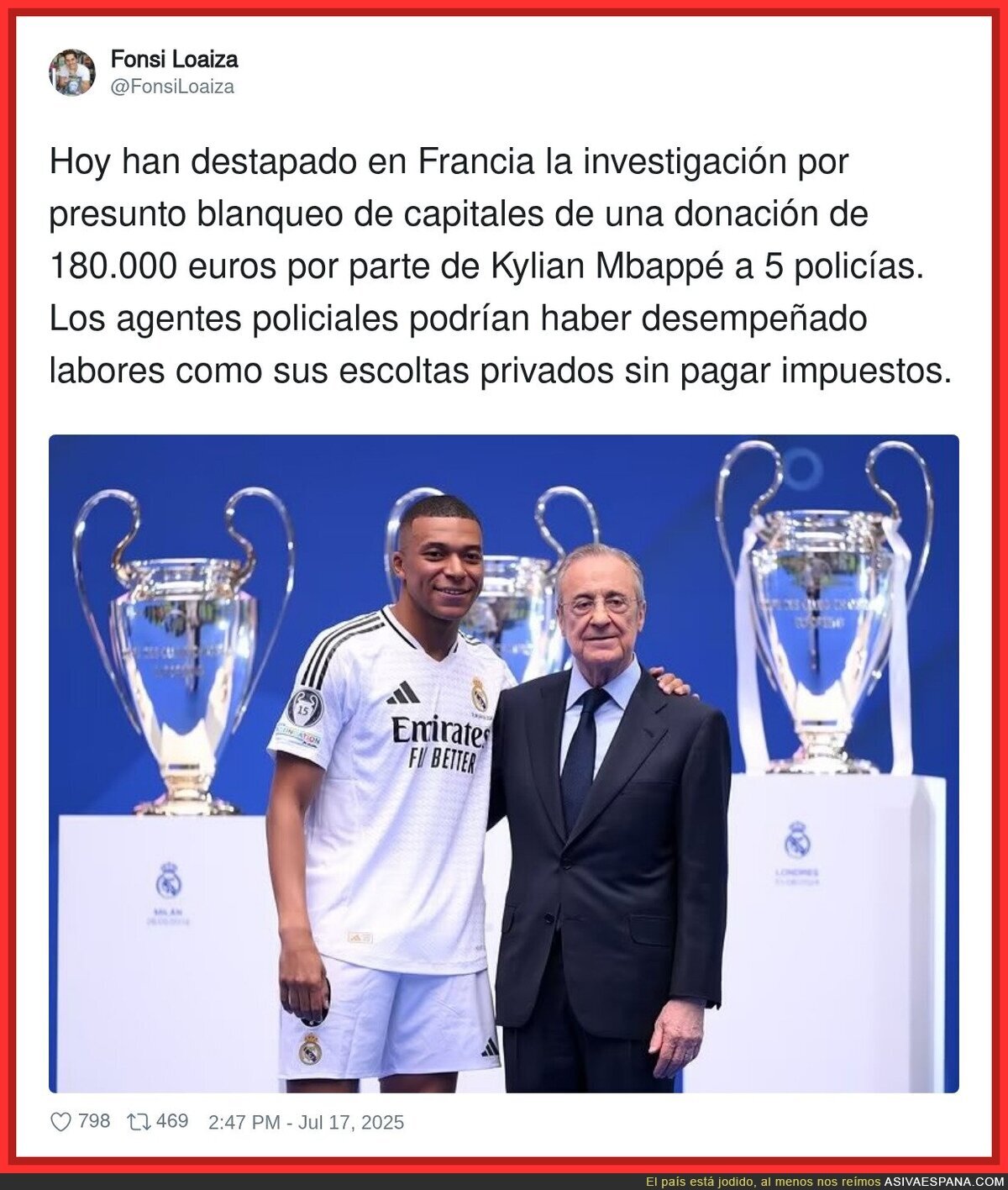 Mbappé siempre resulta estar envuelto en cosas turbias