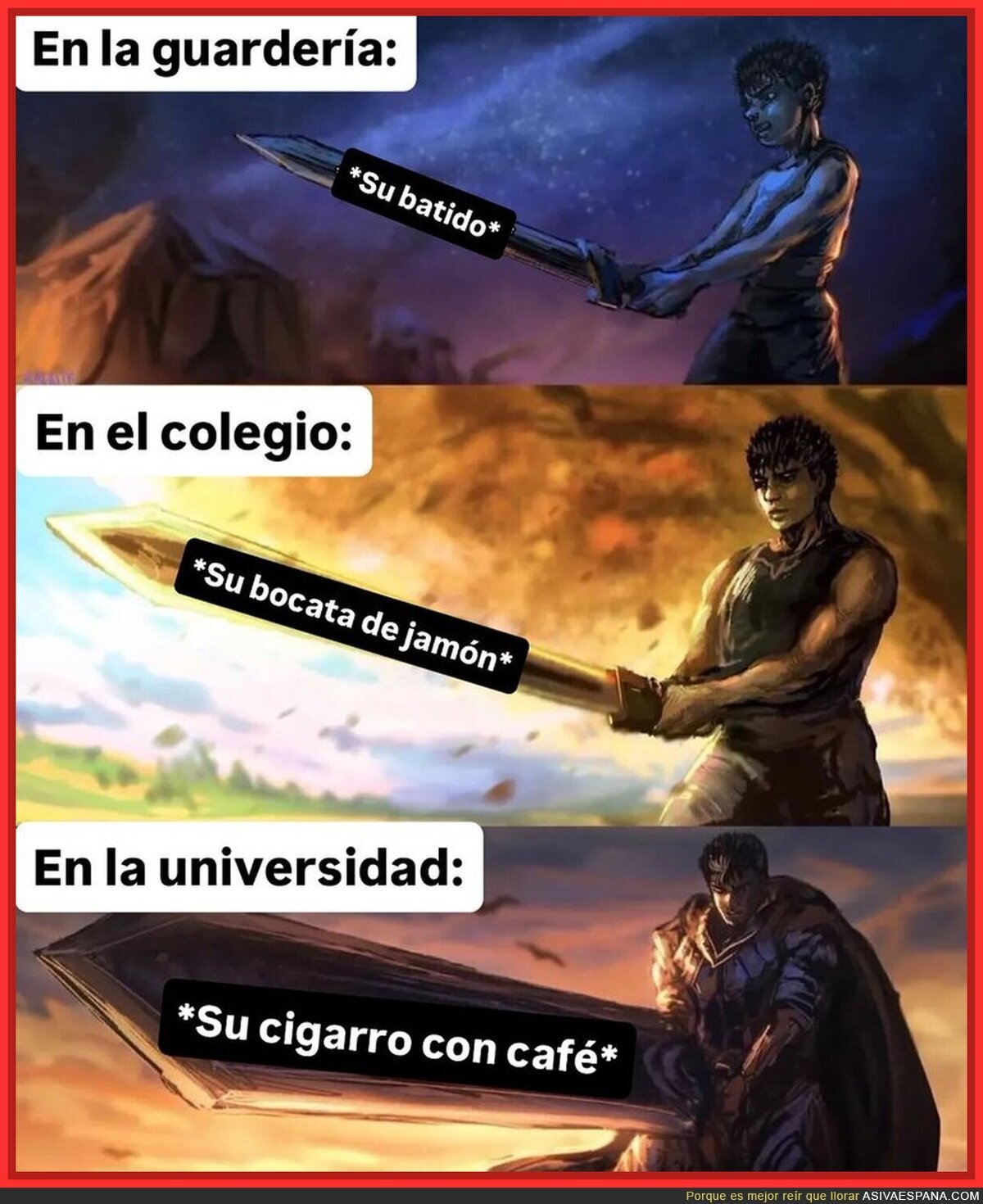 Cambio de dieta a lo largo de los años