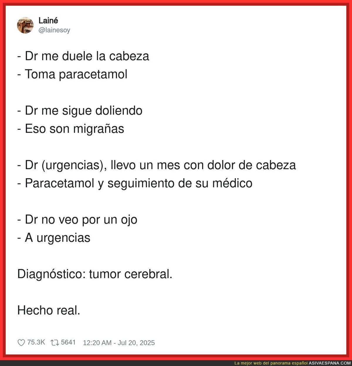 Es un buen resumen de la sanidad