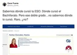 &iquest;D&oacute;nde estuvo en la universidad la se&ntilde;orita Noelia?