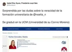 El lugar de estudios de Noelia
