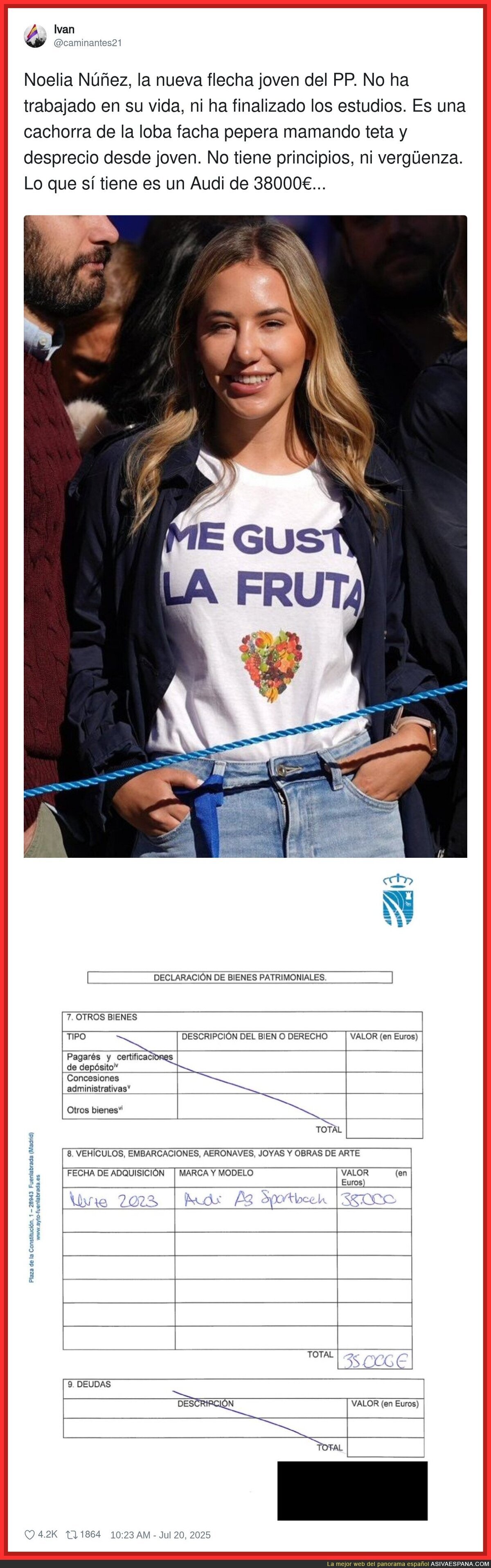 Noelia Núñez, la nueva flecha joven del PP...