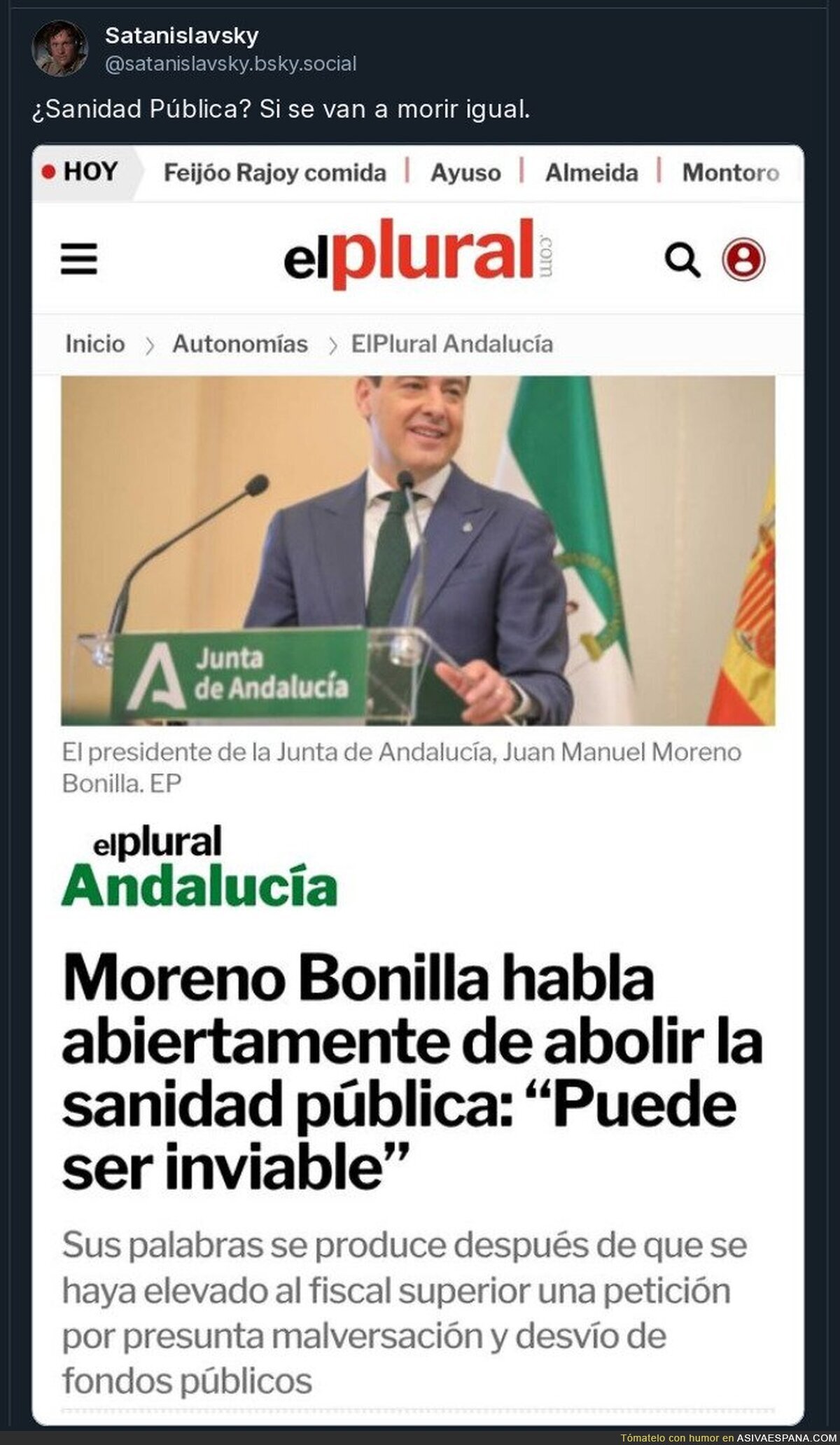Van con el pito al aire. Ya no se tapan