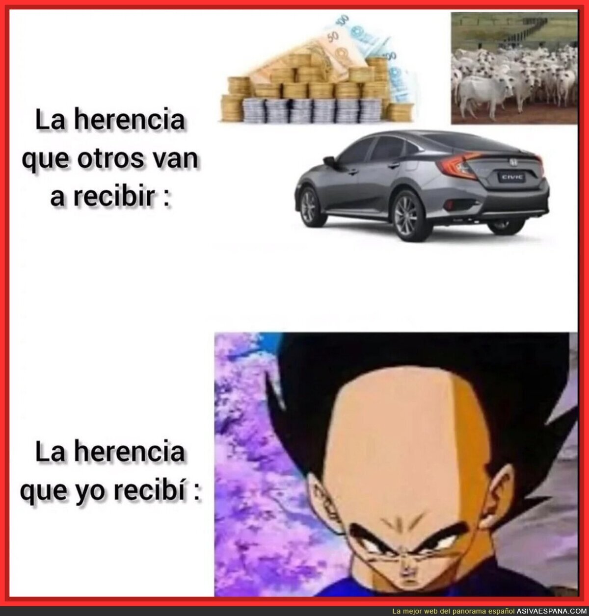 No me gusta la herencia que recibo