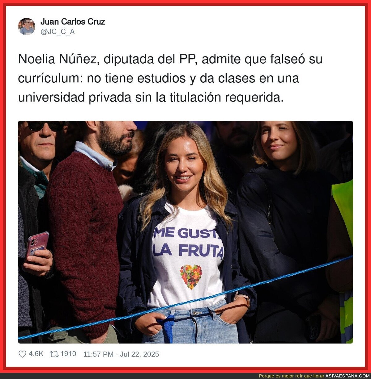 Hay que empezar a echar a esta gentuza de la política