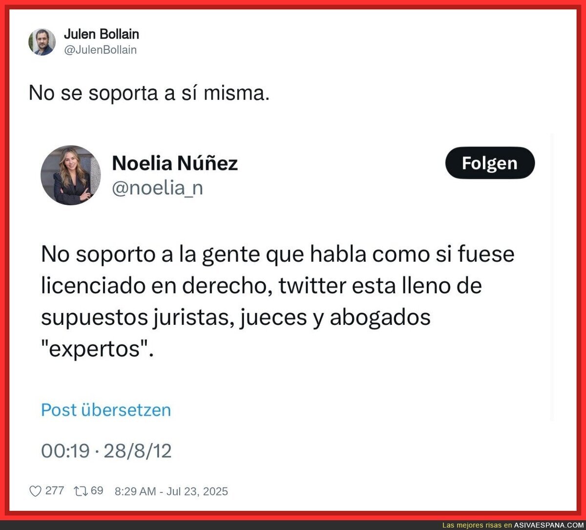 Noelia Núñez sale mal parada de sus mensajes del pasado