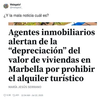 No veo la mala noticia por ning&uacute;n lado