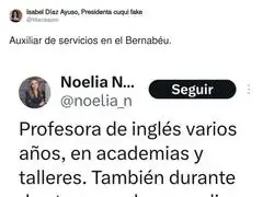 Noelia G&oacute;mez ten&iacute;a un curr&iacute;culum (ficticio) envidiable