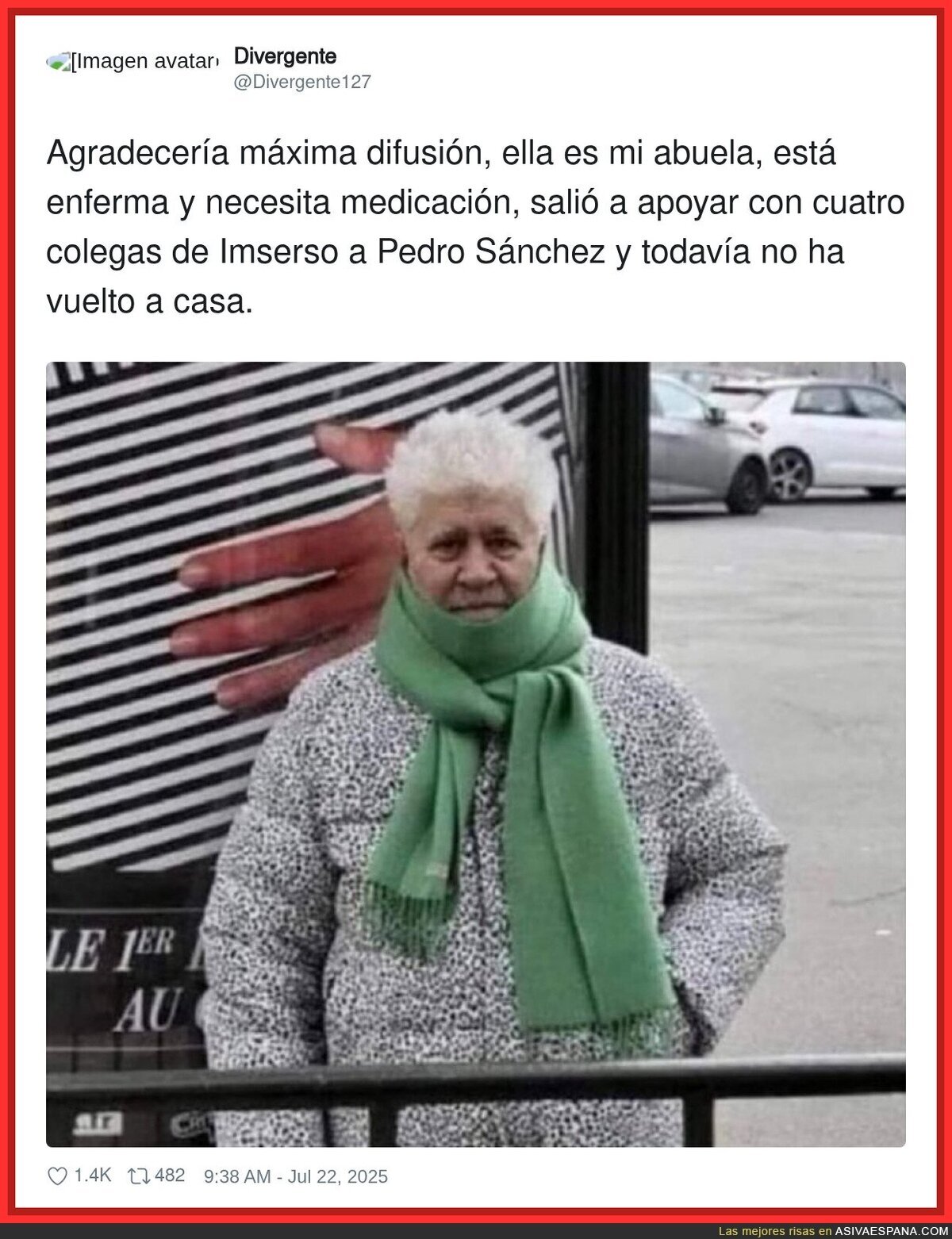 Preocupación por esta abuela