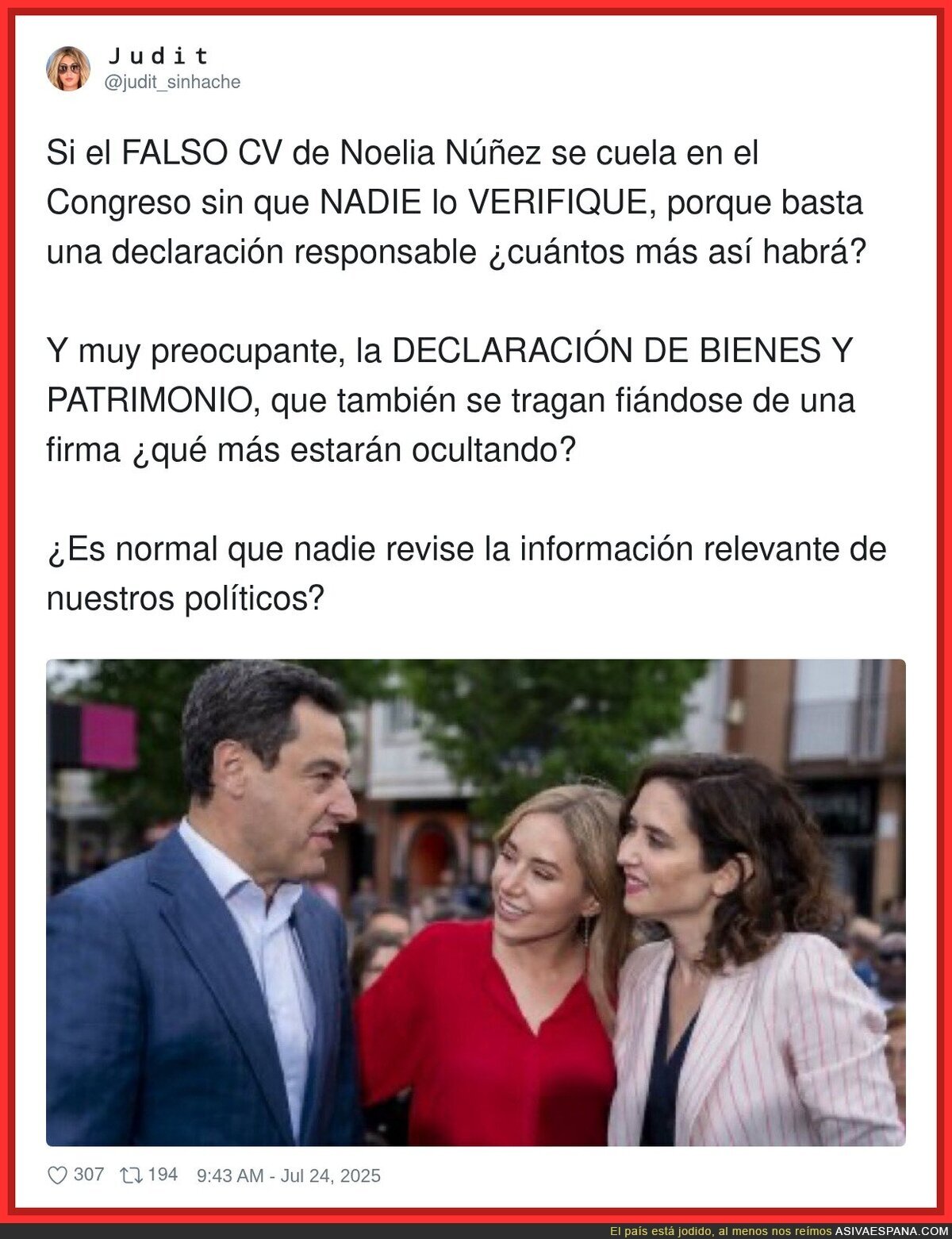 Hay más Noelias Núñez en el Congreso