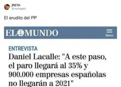 Que grande Daniel Lacalle, nunca hay que hacerle caso