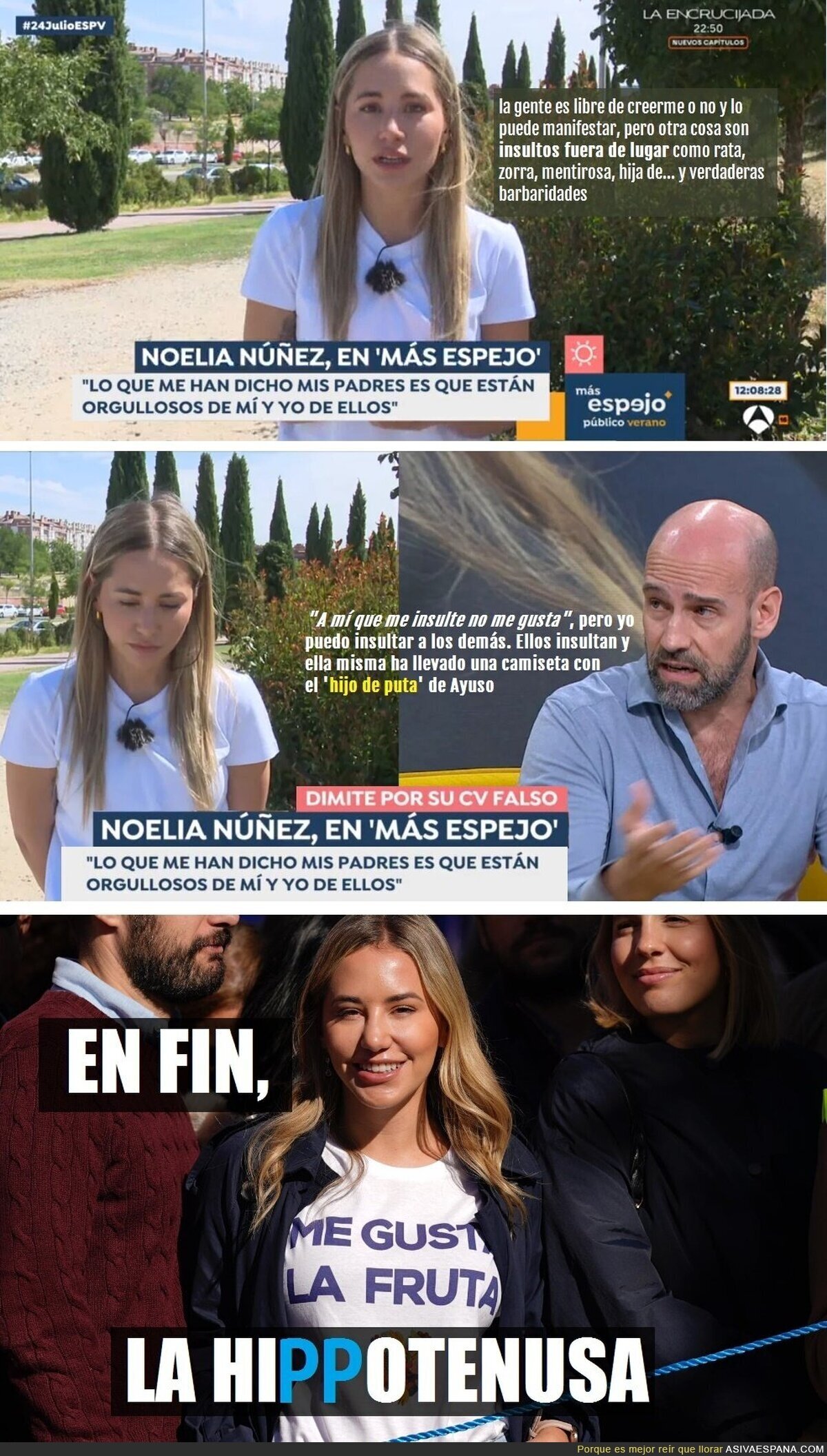 Noelia pido respeto y Gonzalo Miró le contesta destrozándola en directo