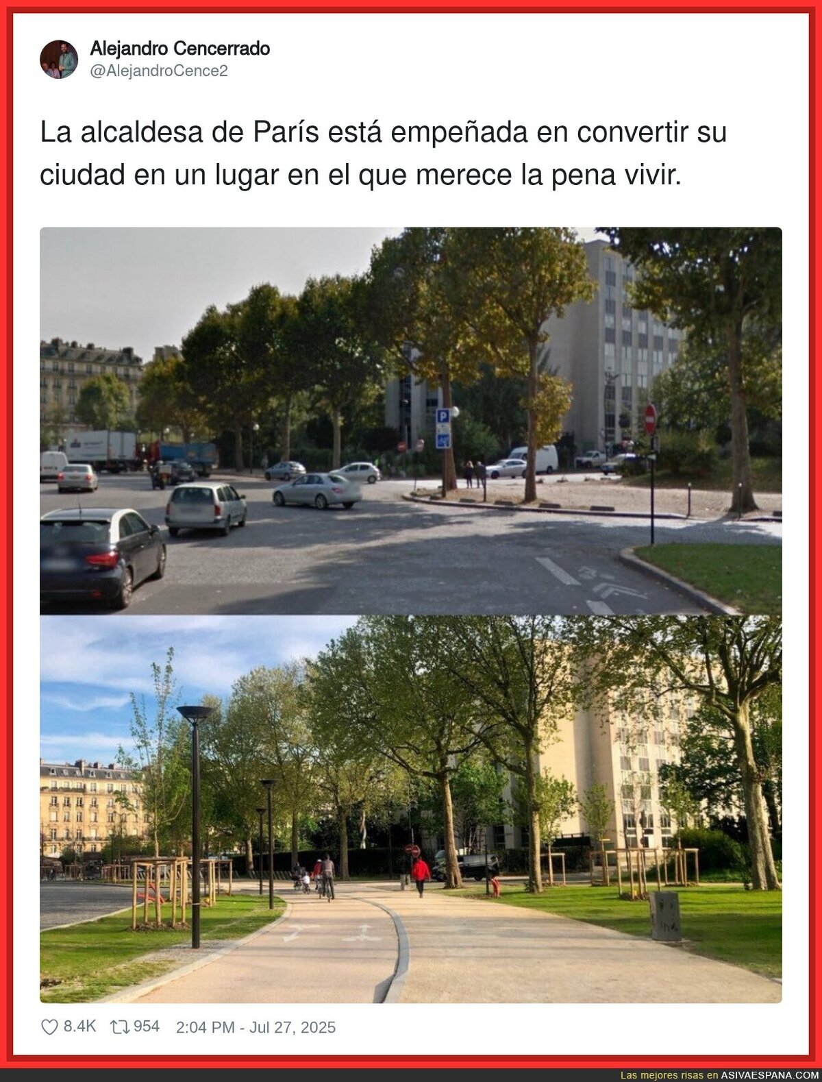 París está avanzando hacia una ciudad más bonita de lo que era