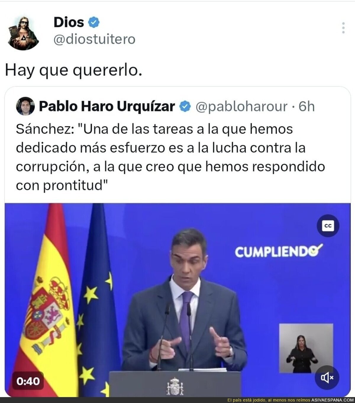 Es innegable la capacidad que tiene para tomar a toda la población (en especial a sus votantes) por idiotas
