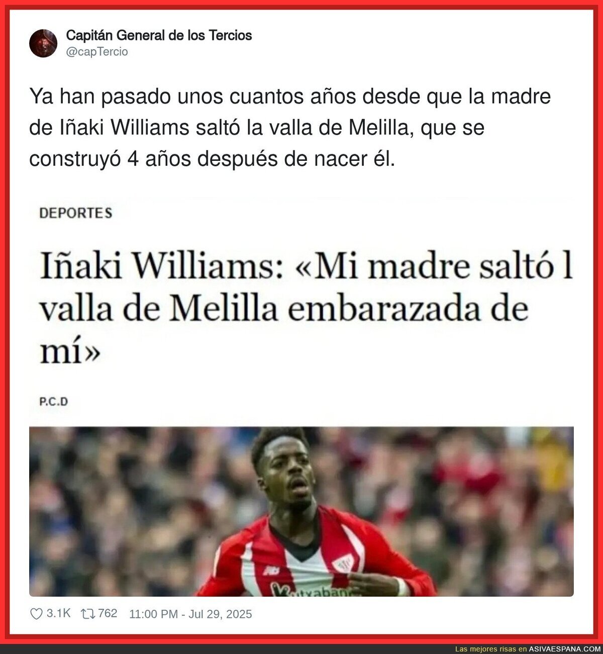 No le desmontéis la historia a Iñaki Williams, que lleva 20 años con lo mismo