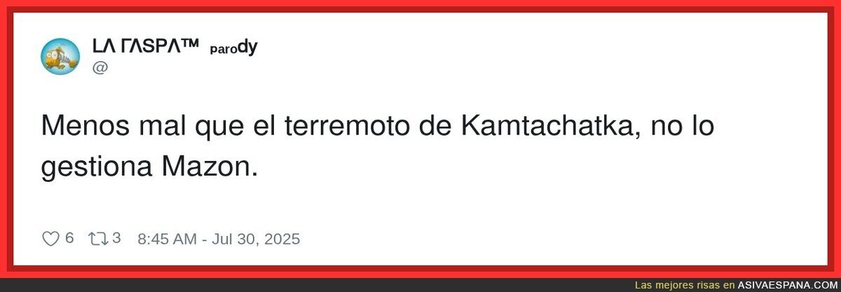 Sería un desastre total, por @Raspatuit
