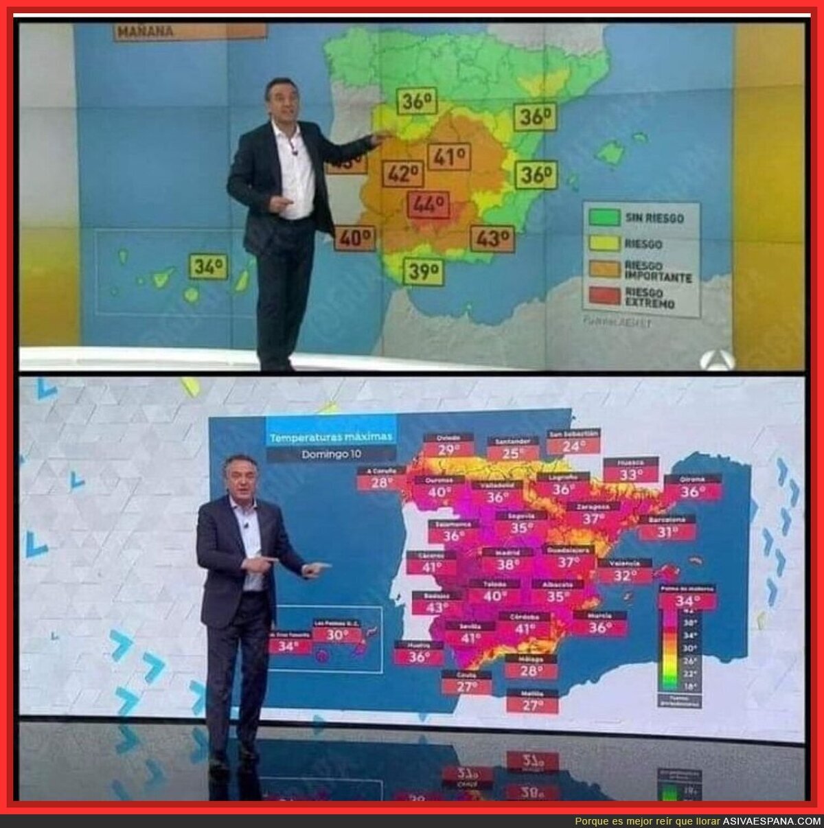 Antena 3 hace 8 años VS Gangrena 3 en la actualidad