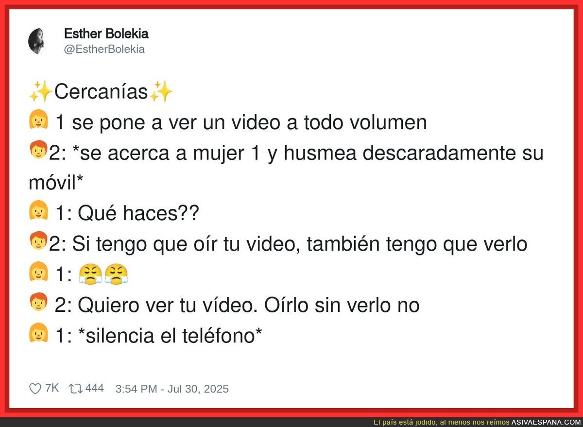 Ojalá todo el mundo hiciese lo mismo