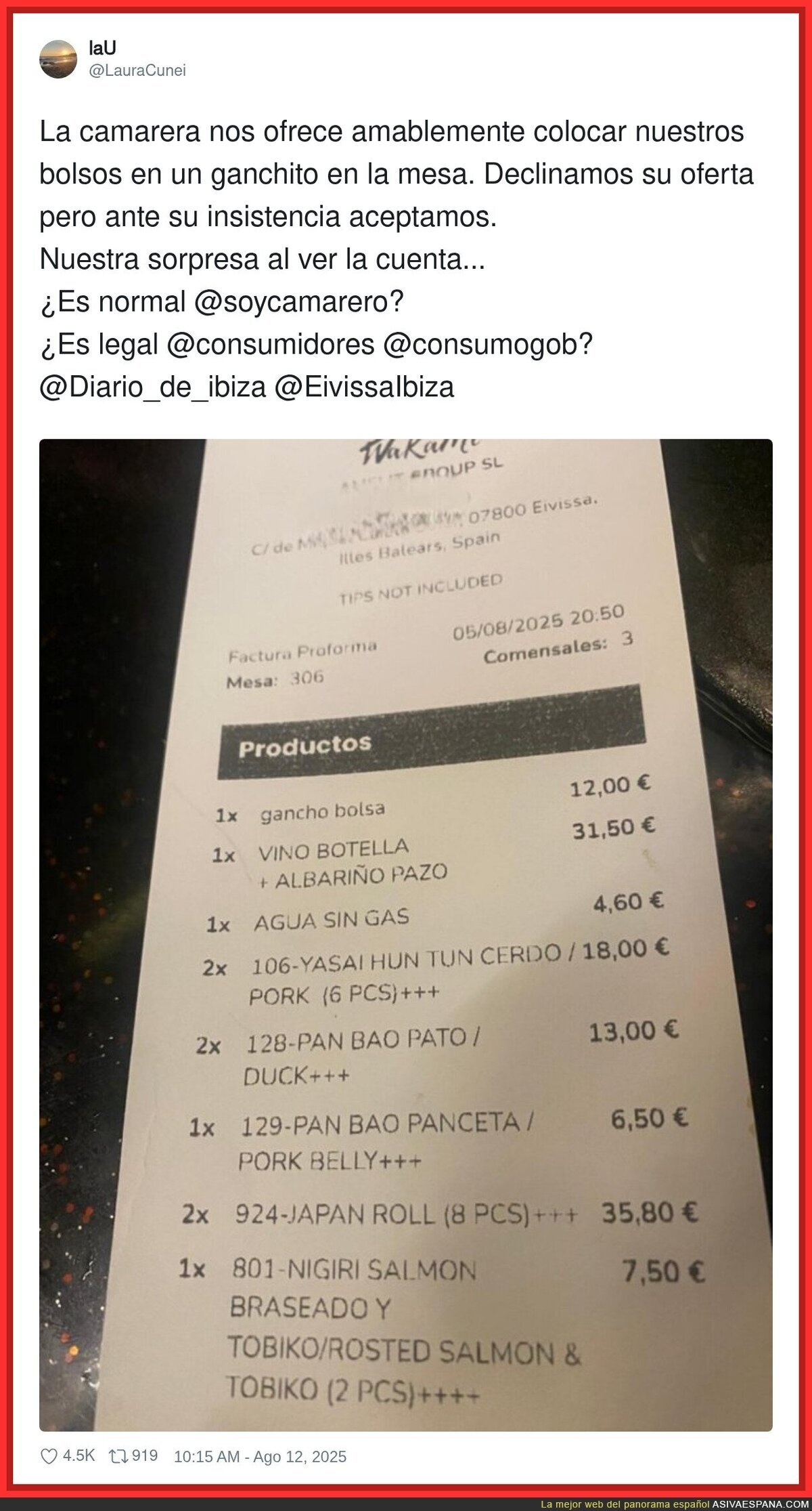 Cuidado con los servicios que ofrecen los restaurantes para aprovecharse