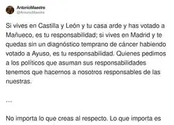 La responsabilidad de votar bien