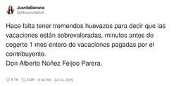 Don Alberto N&uacute;&ntilde;ez Feijoo Parera lo vuelve a hacer