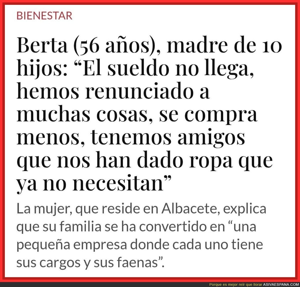 Tiene más hijos que neuronas