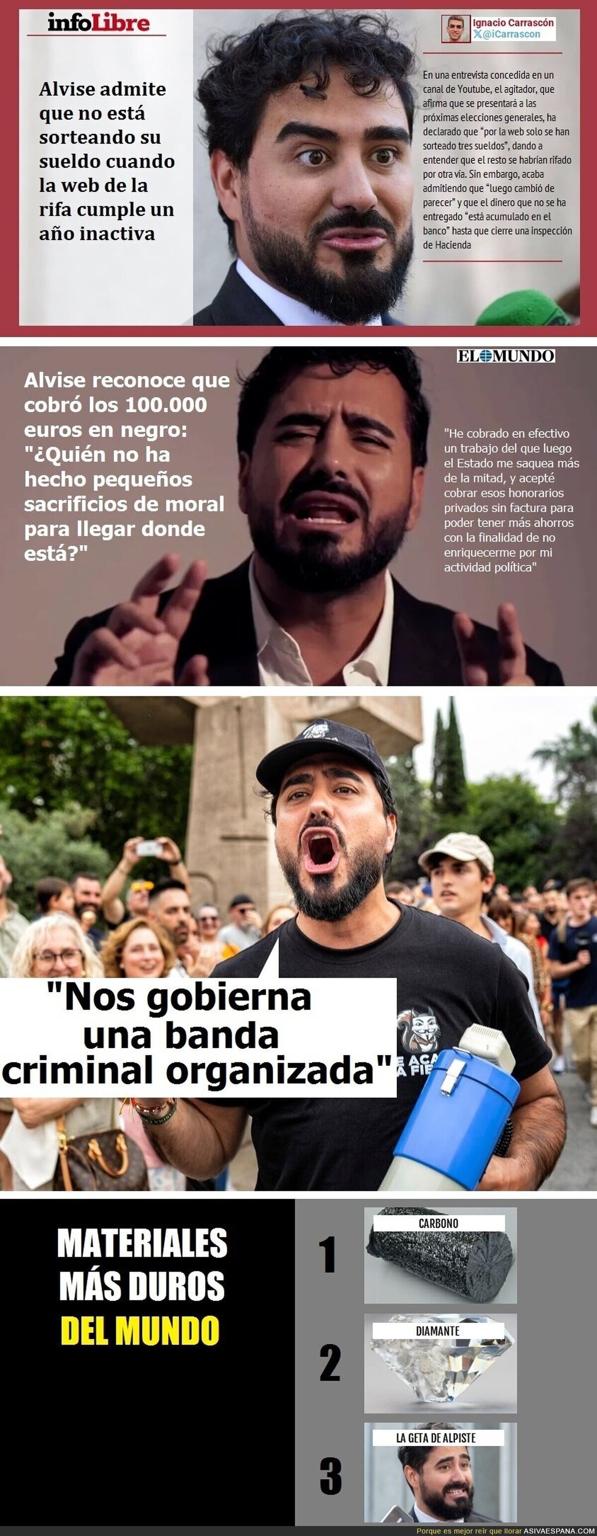 A Alpiste no le consta que 'Se Acabó La Fiesta'