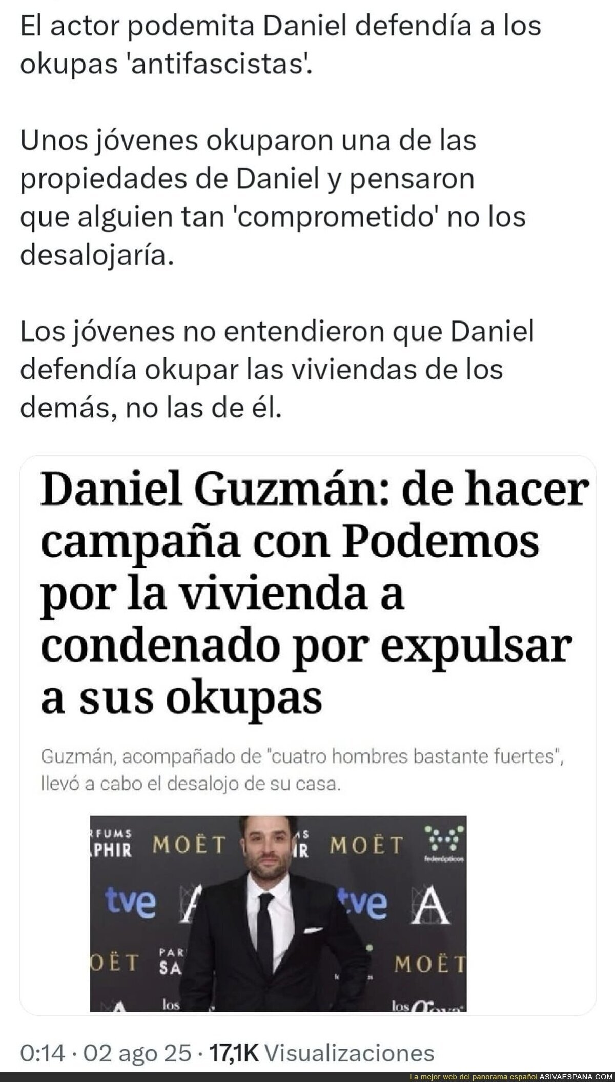Los zurdos y su manía de cambiar el discurso según les afecta a ellos o a otros