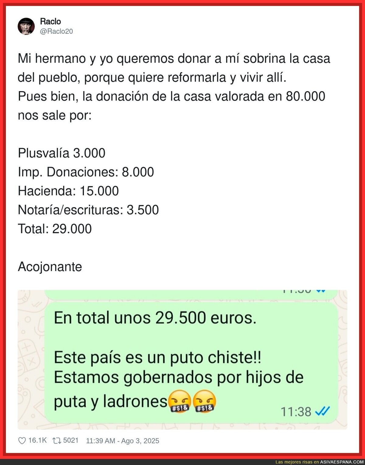 Si la gente no ve que esto no es normal, no hay mucho más que decir