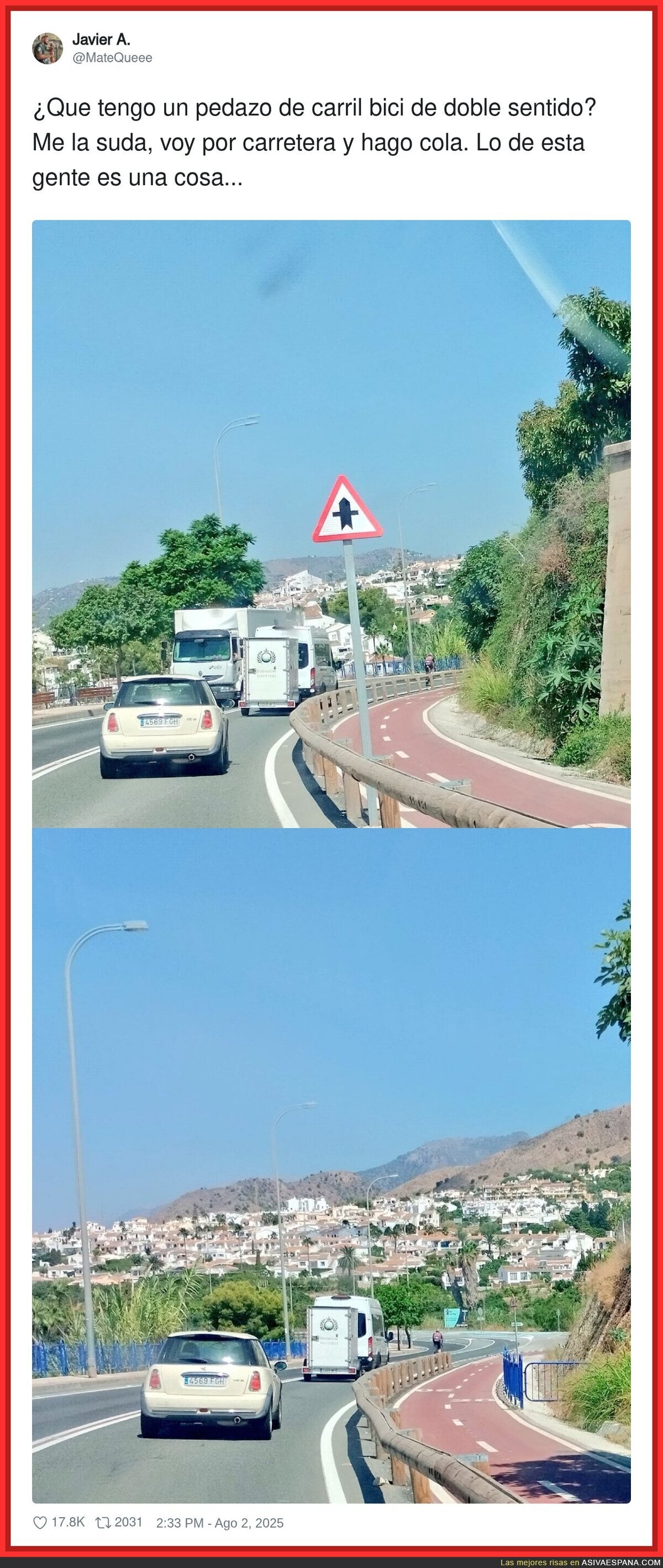Nunca entenderé la lógica de los ciclistas