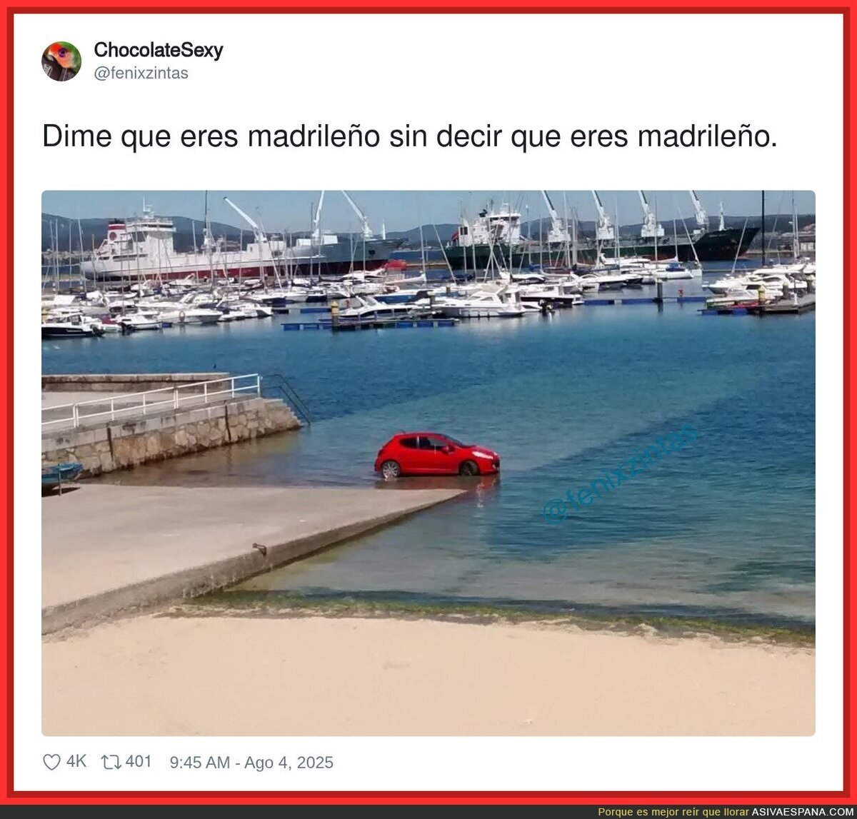 No falla, y los locales se ríen en su cara