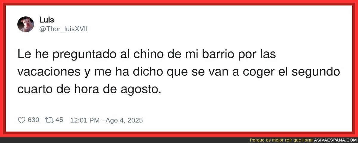Los chinos no conocen el descanso