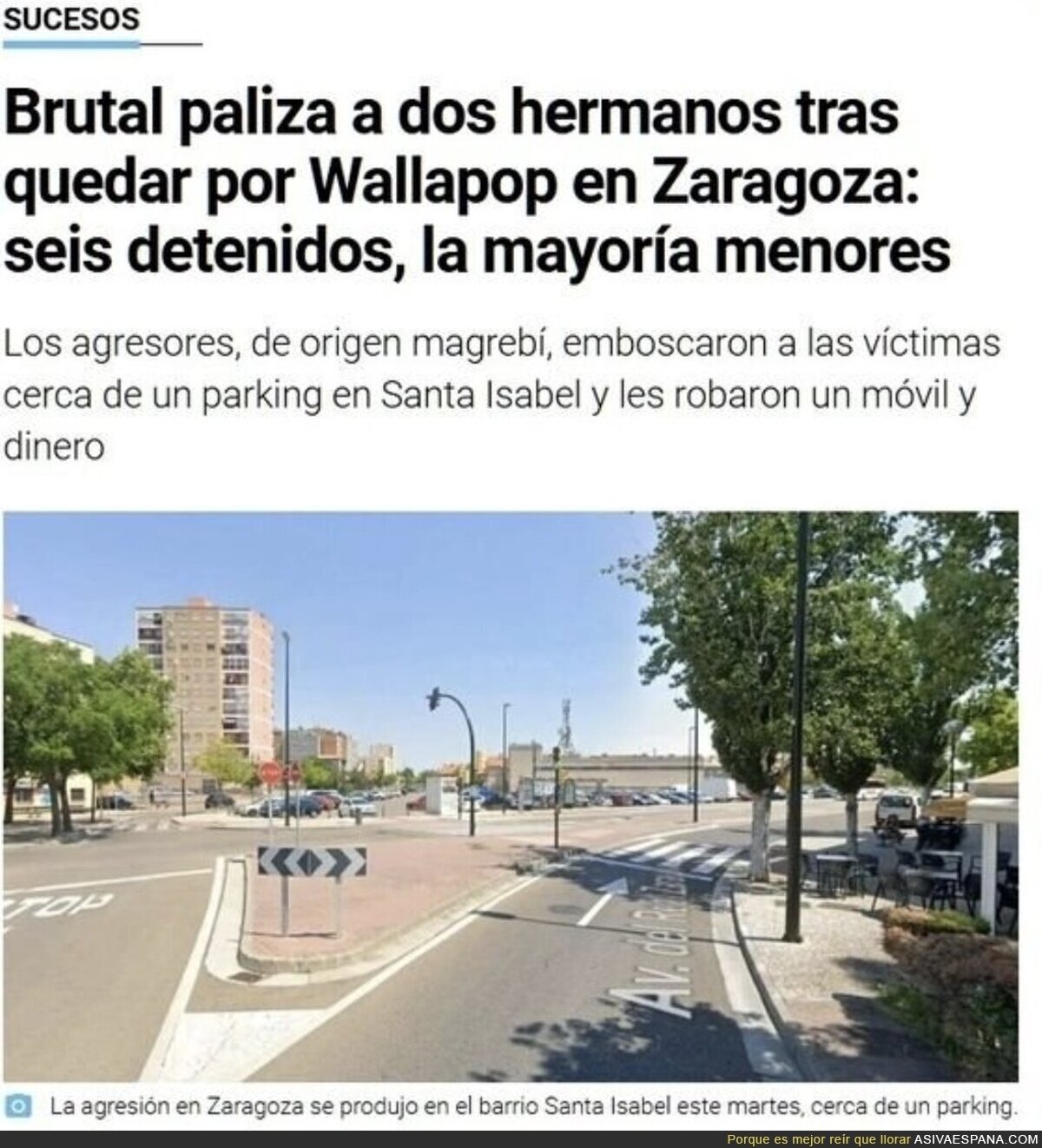No seáis racistas, que son las calles más seguras del mundo