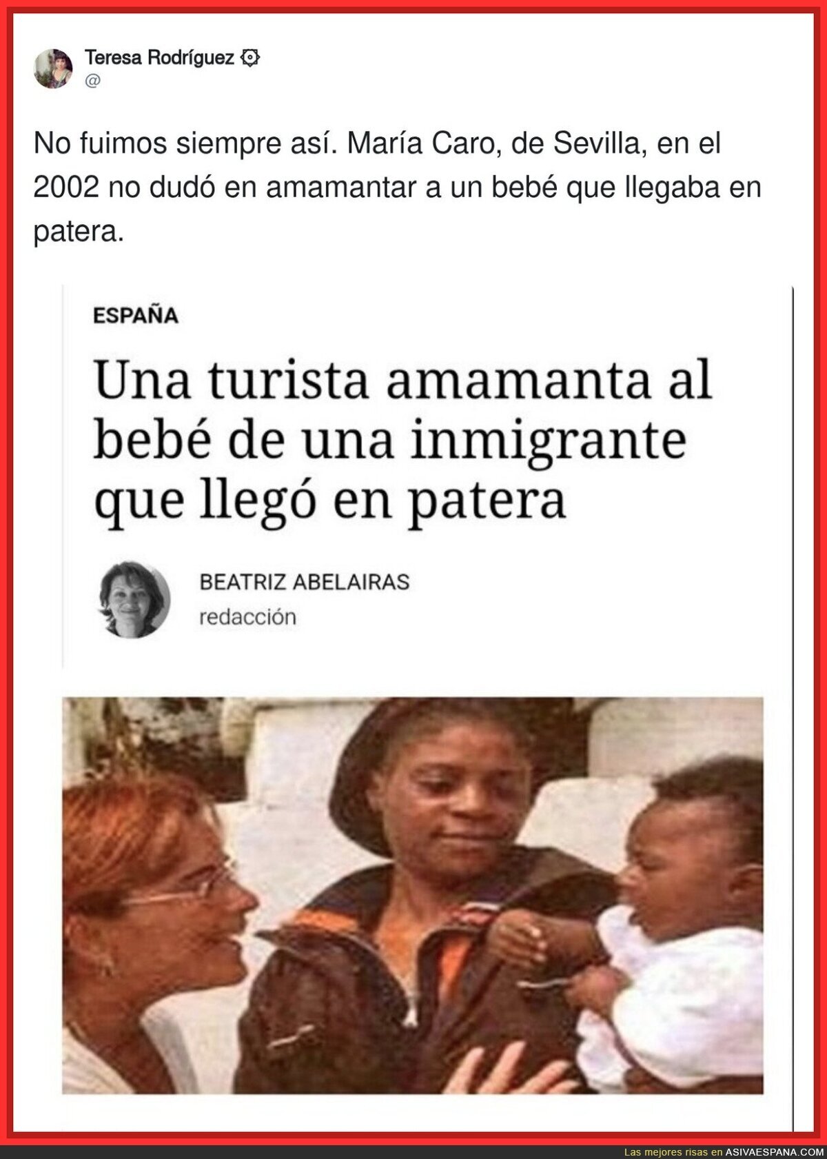 Igual es porque ahora no llegan bebés, si no maromos de 2 metros en edad de ir a la mili