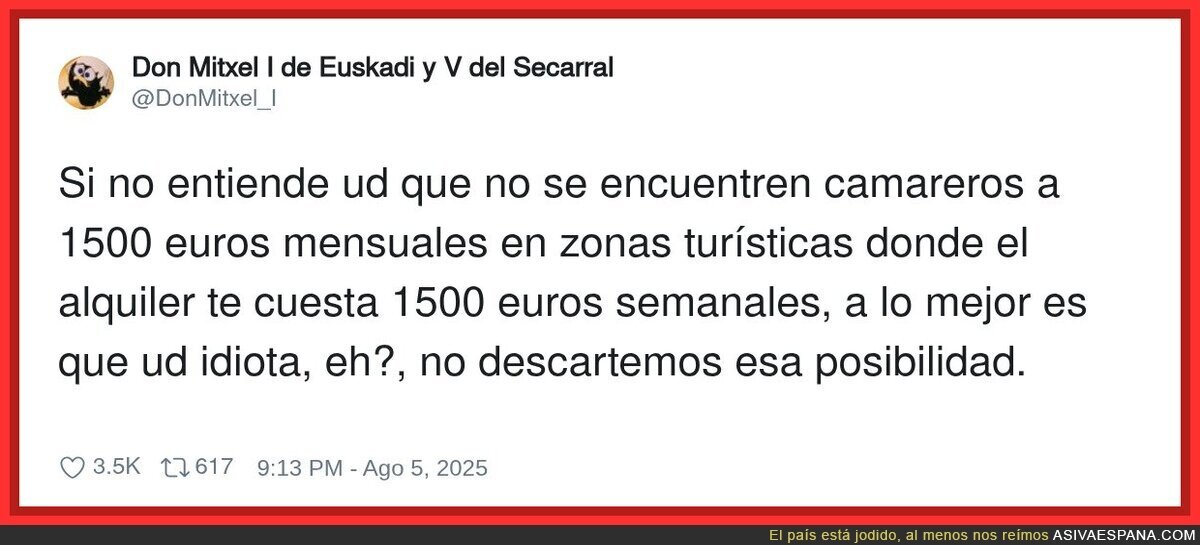 Y la gente parece sin entenderlo
