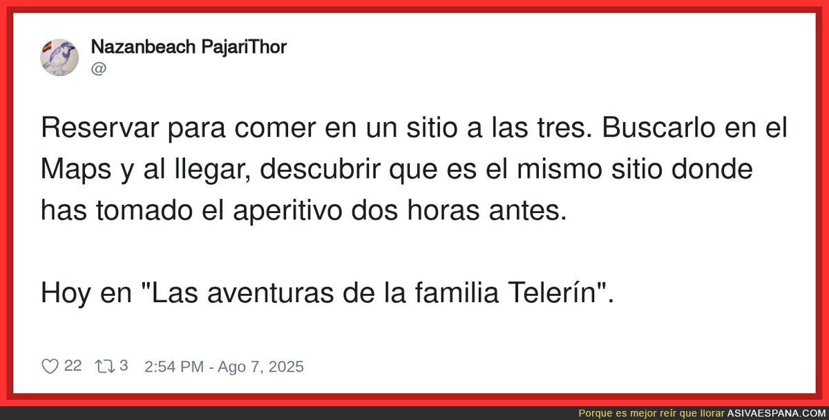 Familia típica española, cosas que pasan en verano