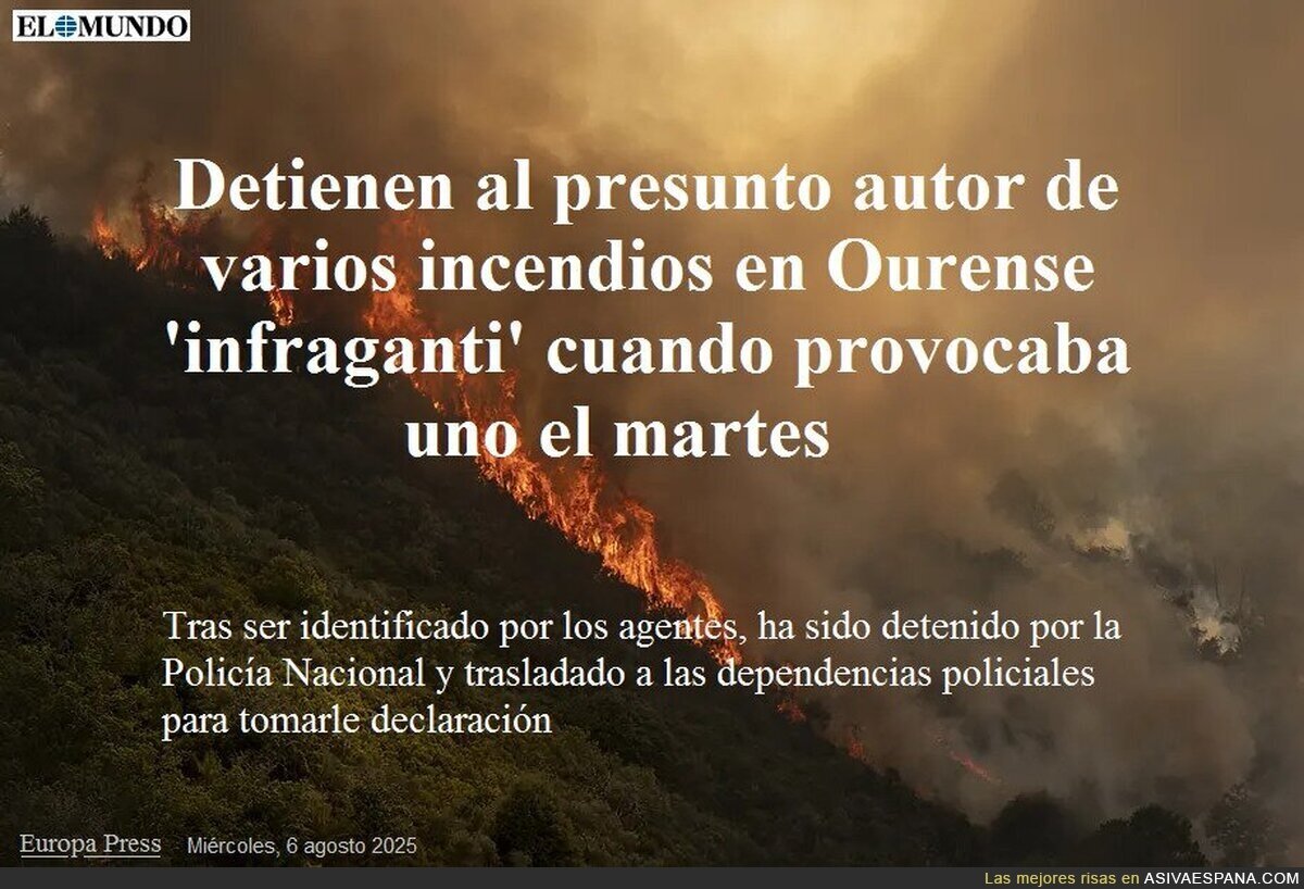 Lástima que no lo hayan encontrado calcinado