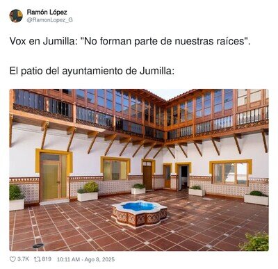 ¿Habrán visto cómo es sl patio del ayuntamiento de Jumilla?